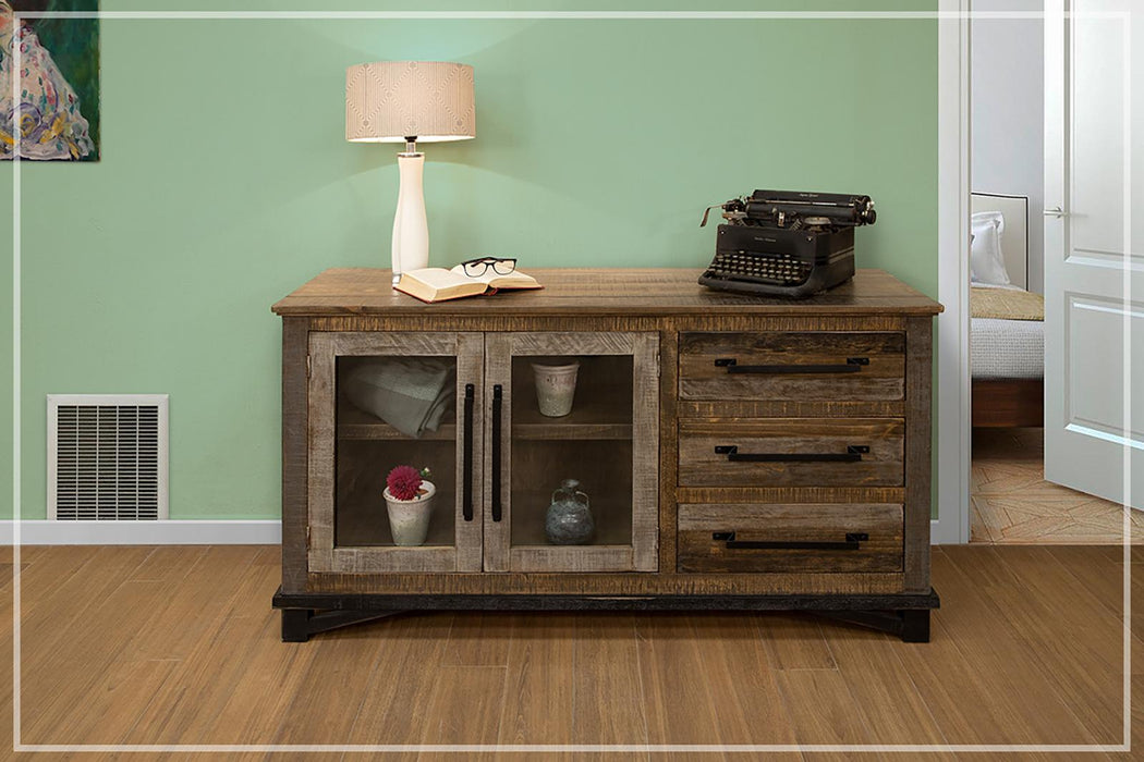 Loft Brown 3 Drawers 2 Doors Buffet in Brown