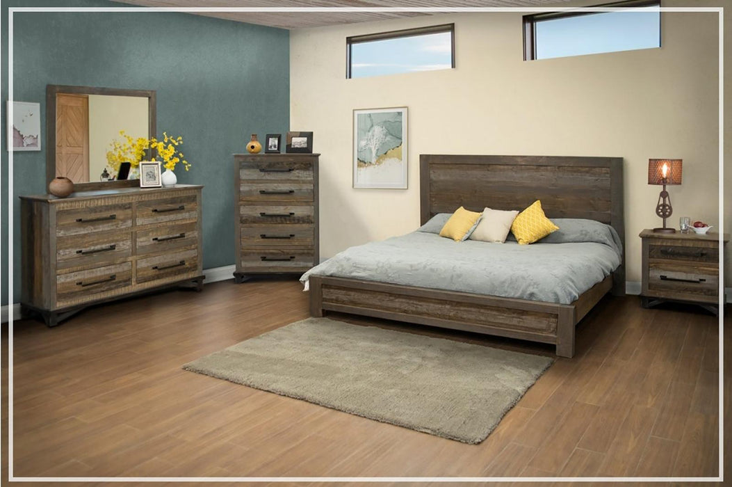 Loft Brown California King Platform Bed in Brown