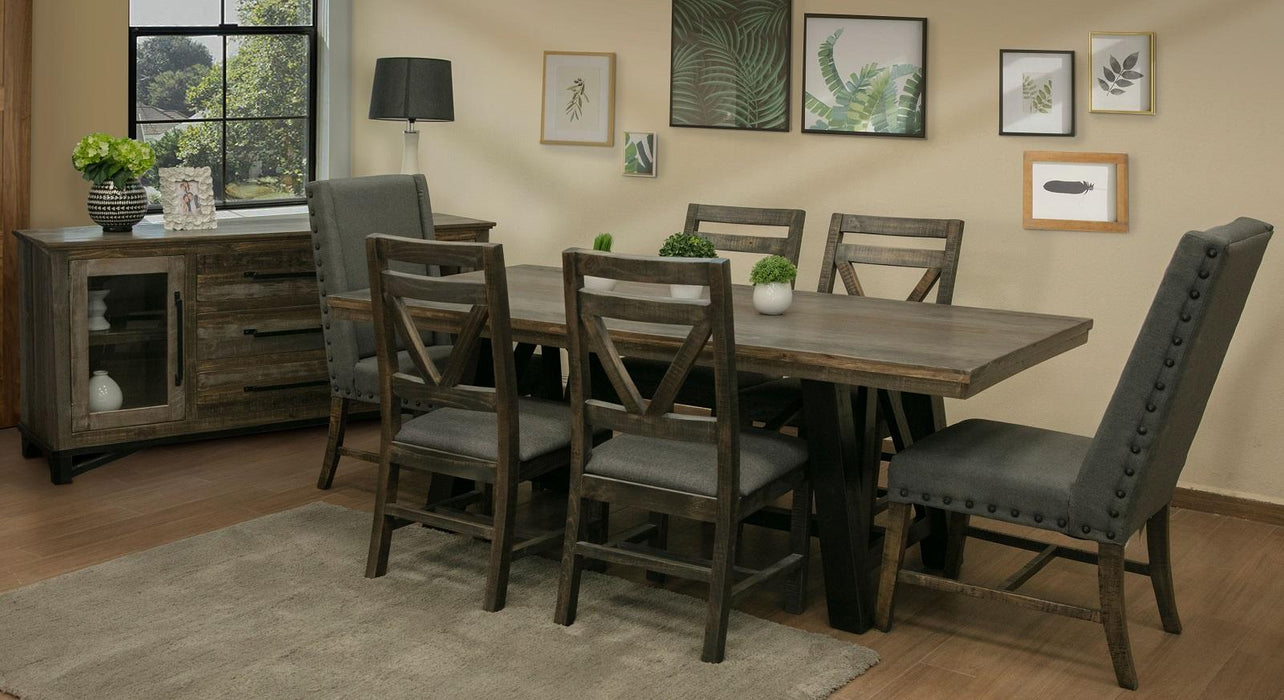 Loft Rectangular Dining Table in Brown