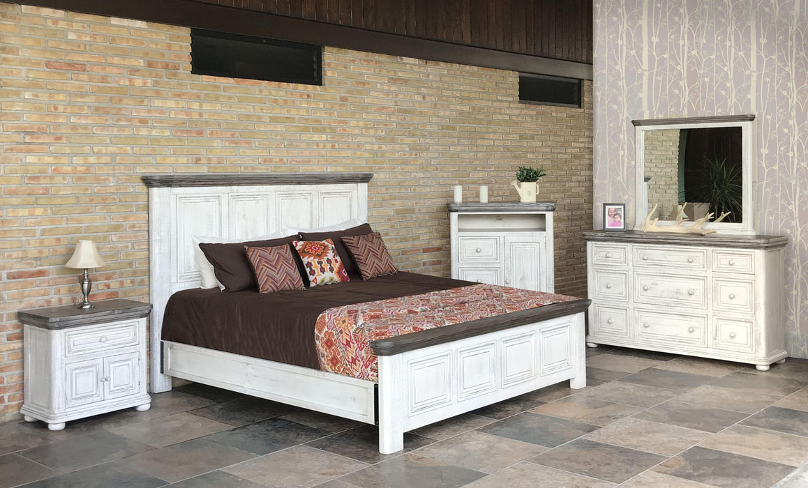 Luna 9 Drawer Dresser in Off White