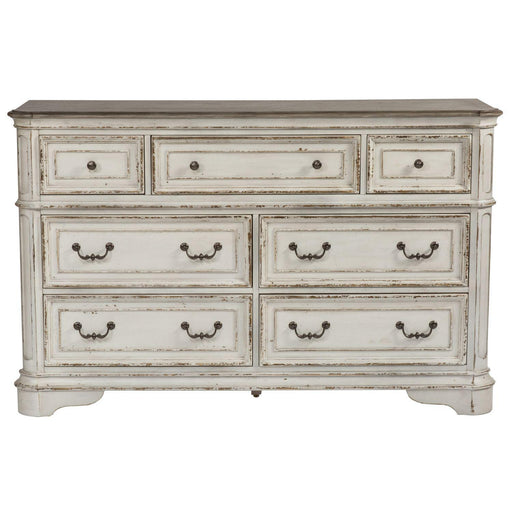 Liberty Magnolia Manor Seven Drawer Dresser in Antique White image