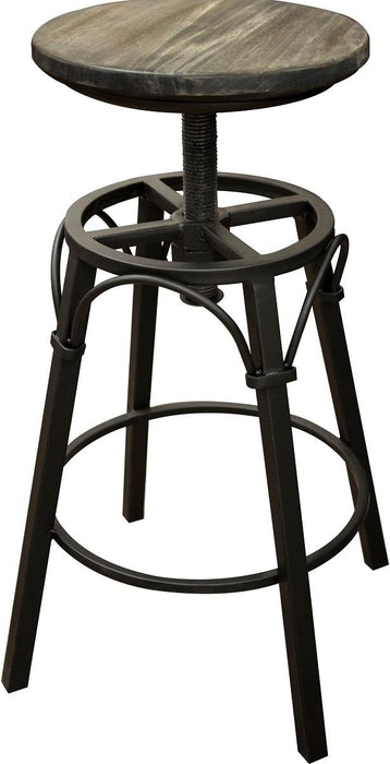 Moro 24" Iron Swivel Stool in Warm Gray image
