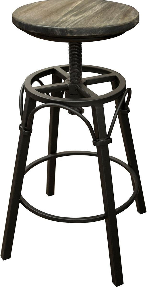 Moro 24" Iron Swivel Stool in Warm Gray image