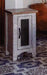 Pueblo Gray 1 Door Chair Side Table in Light Gray image