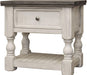 Stone 1 Drawer Nightstand in Two Tone image