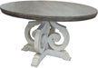 Stone Round Dining Table in Two Tone image