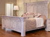 Terra California King Panel Bed in Distressed Vintage White image