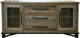 Loft 3 Drawer Buffet in Brown image